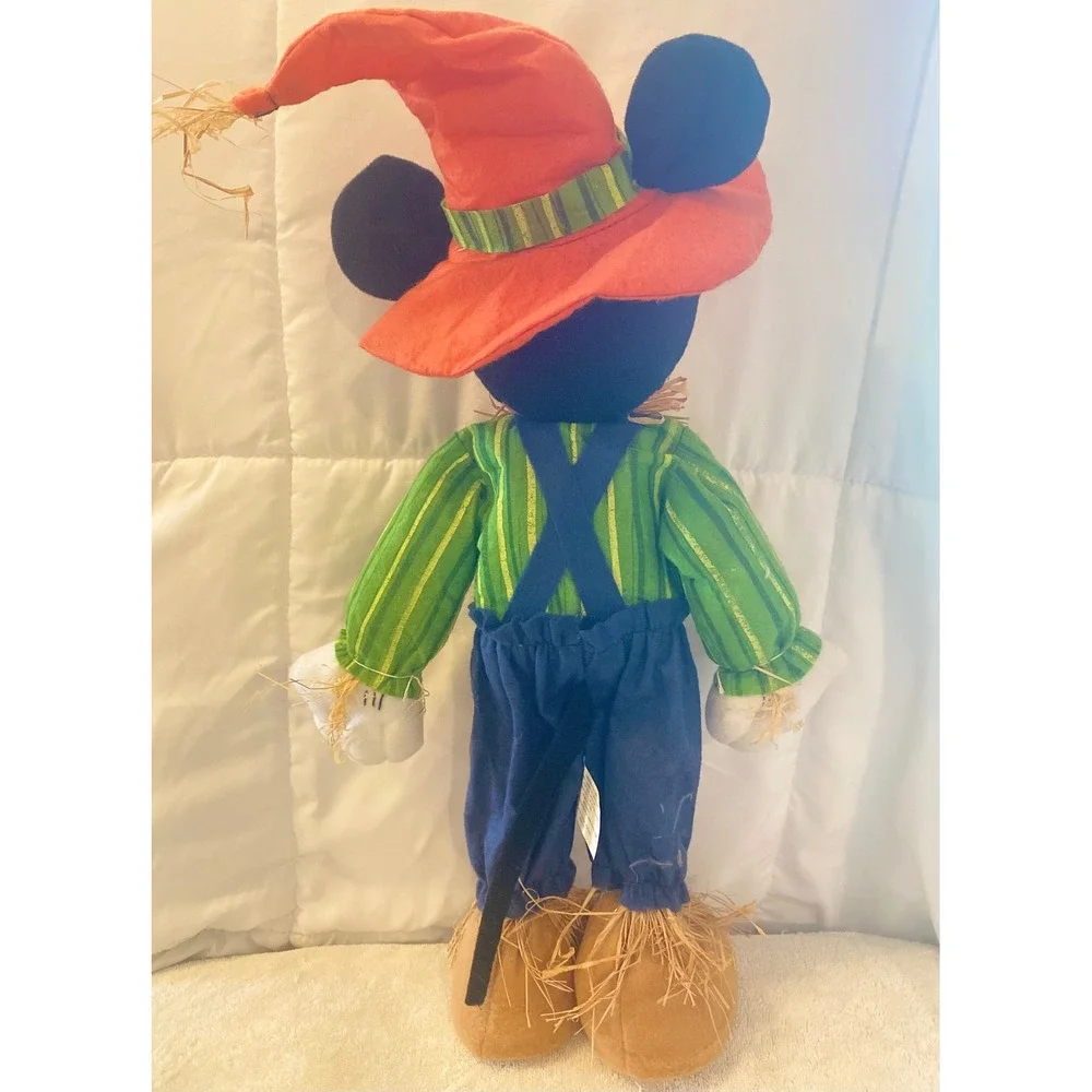 Disney Mickey Mouse Scarecrow Fall Harvest Plush Shelf Sitter Hobby Lobby Decor